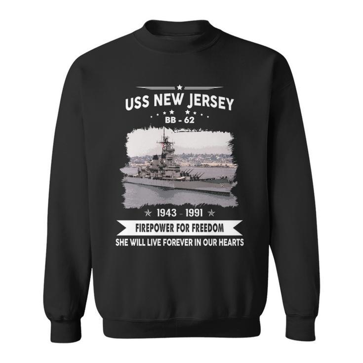 Uss New Jersey Bb  Sweatshirt