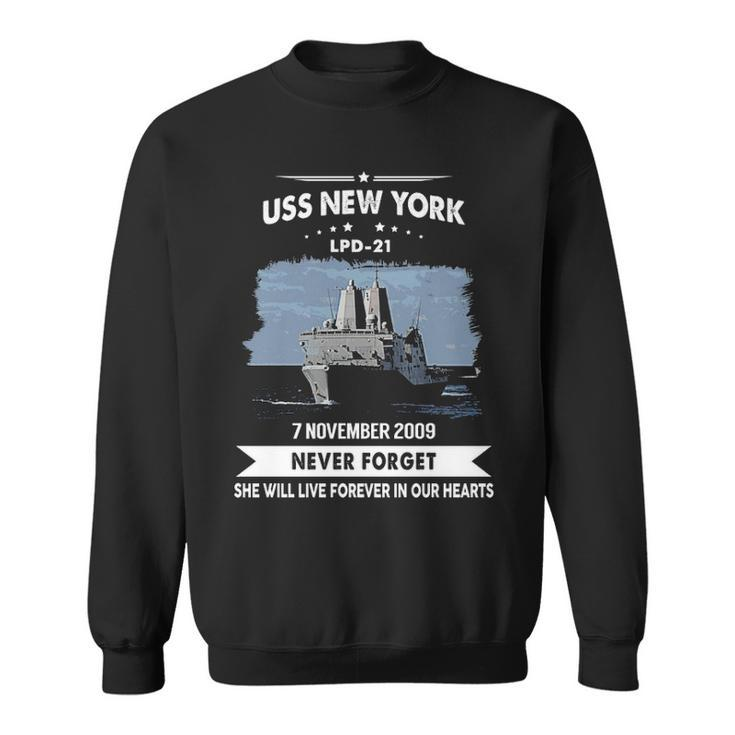 Uss New York Lpd  Sweatshirt