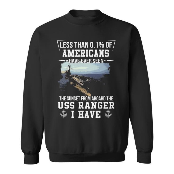 Uss Ranger Cva Cv 61 Sunset Sweatshirt