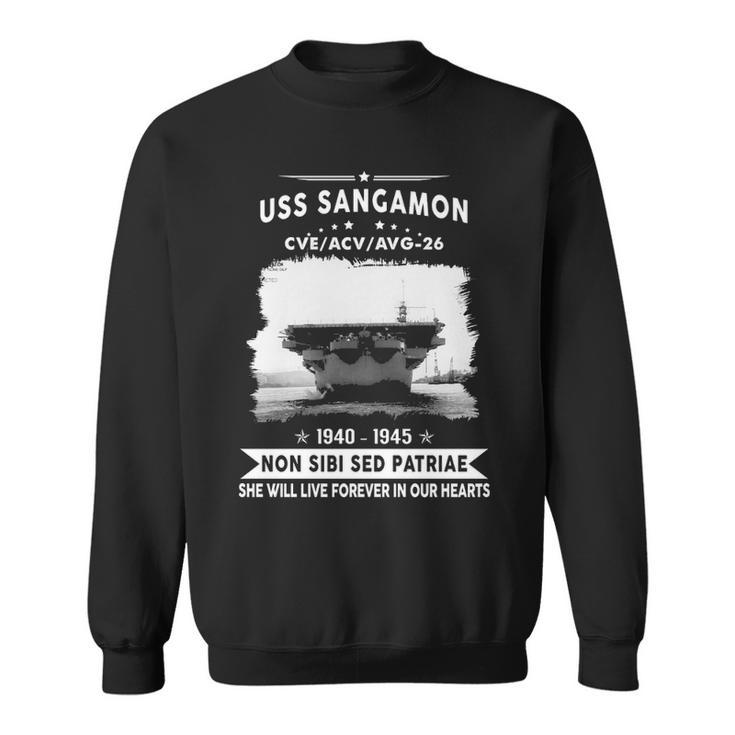 Uss Sangamon Cve  Sweatshirt