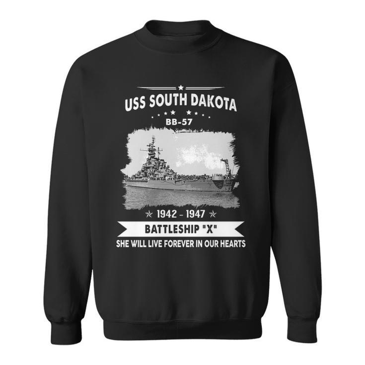 Uss South Dakota Bb  Sweatshirt