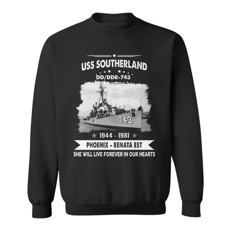 Uss Southerland Dd 743 Ddr  Sweatshirt