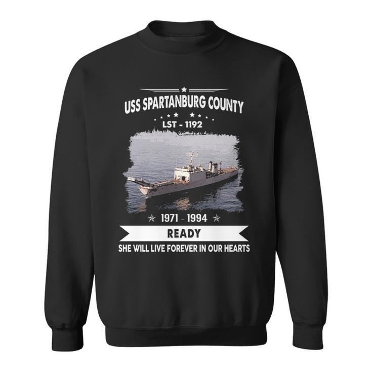 Uss Spartanburg County Lst  V2 Sweatshirt