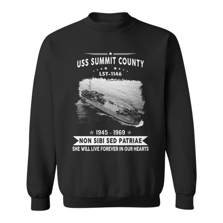 Uss Summit County Lst  Sweatshirt