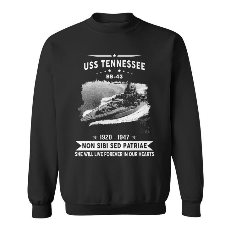 Uss Tennessee Bb  Sweatshirt