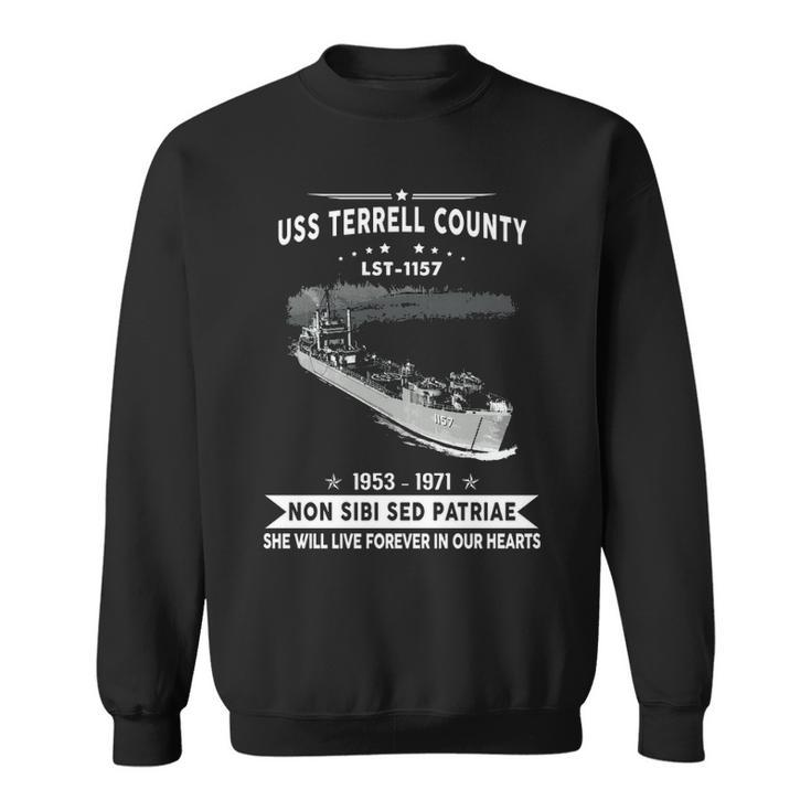 Uss Terrell County Lst  Sweatshirt