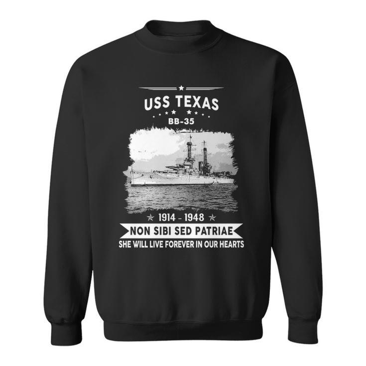 Uss Texas Bb 35 Battleship Sweatshirt