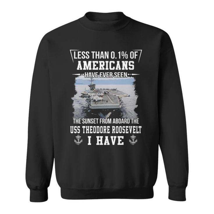 Uss Theodore Roosevelt Cvn 71 Sunset Sweatshirt