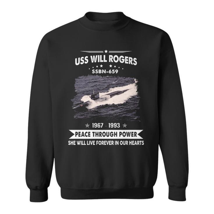 Uss Will Rogers Ssbn  Sweatshirt