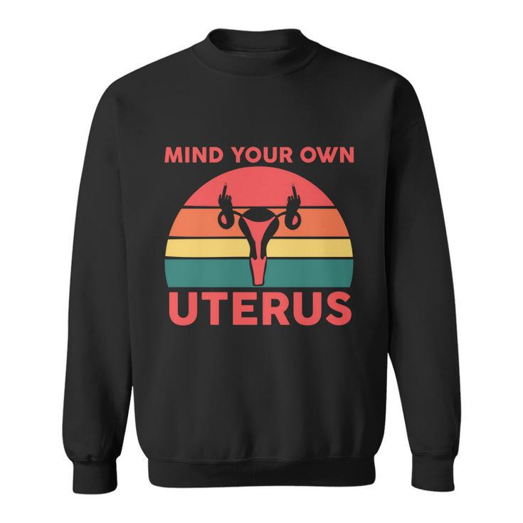 Uterus Shows Middle Finger Feminist Feminism Gift Sweatshirt