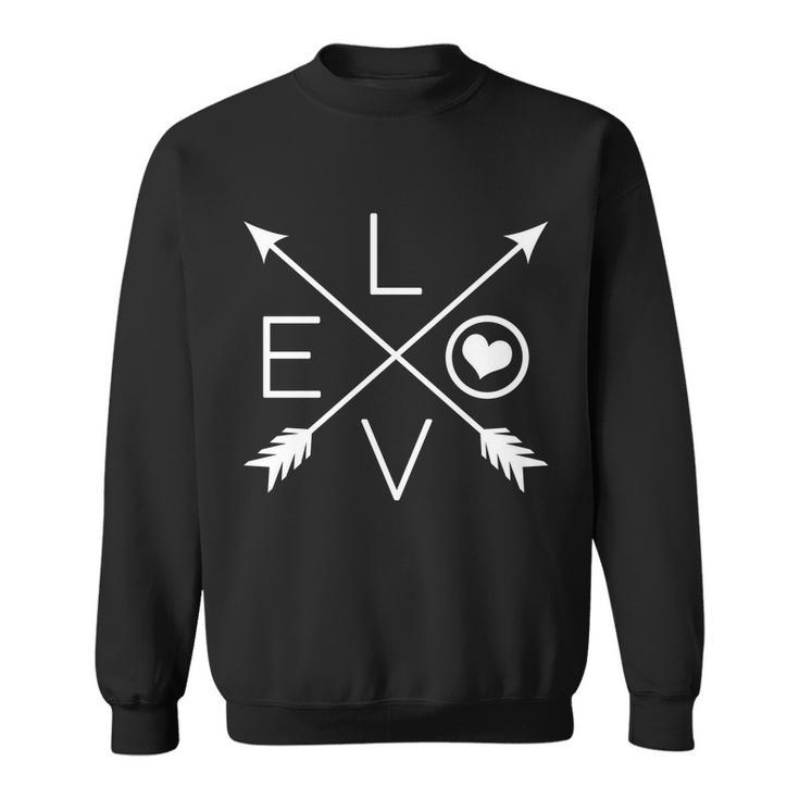 Valentines Day Love Arrows Sweatshirt