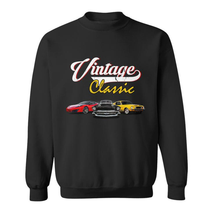 Vintage Classic Oldies Cars  Sweatshirt