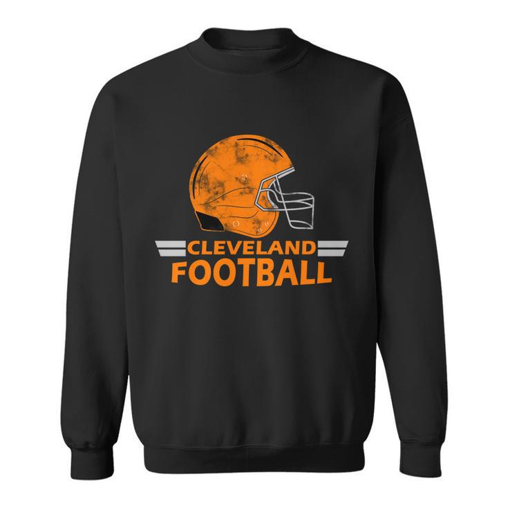 Vintage Cleveland Football Helmet Sweatshirt