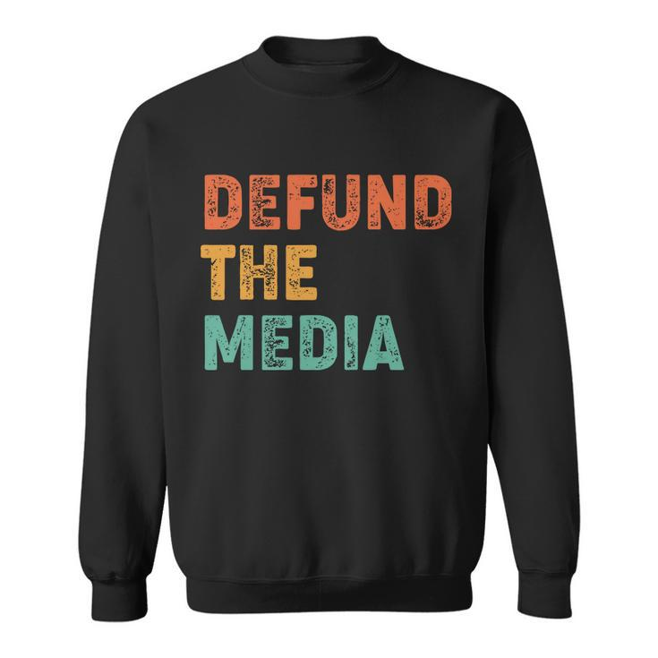 Vintage Defund The Media Tshirt Sweatshirt