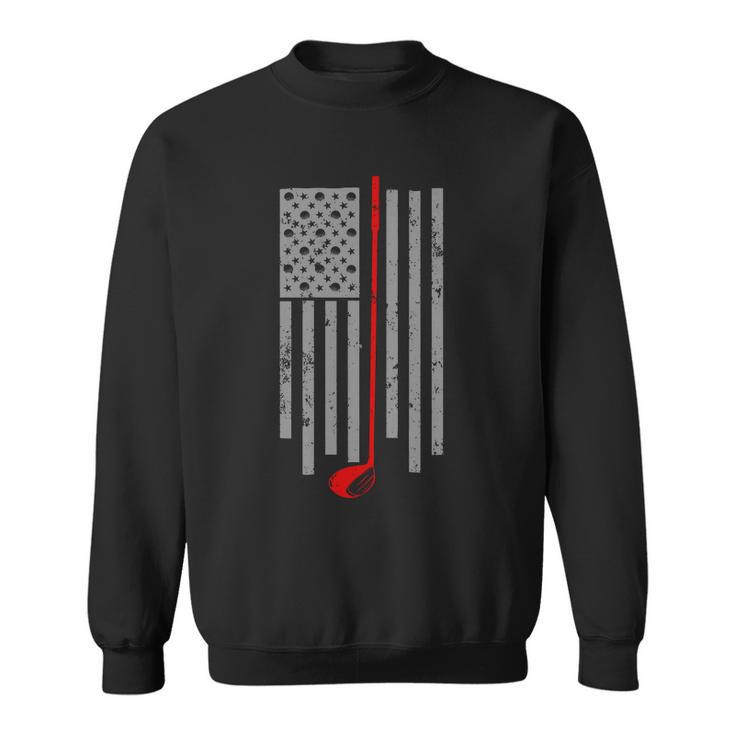 Vintage Golf American Flag Usa Tshirt Sweatshirt