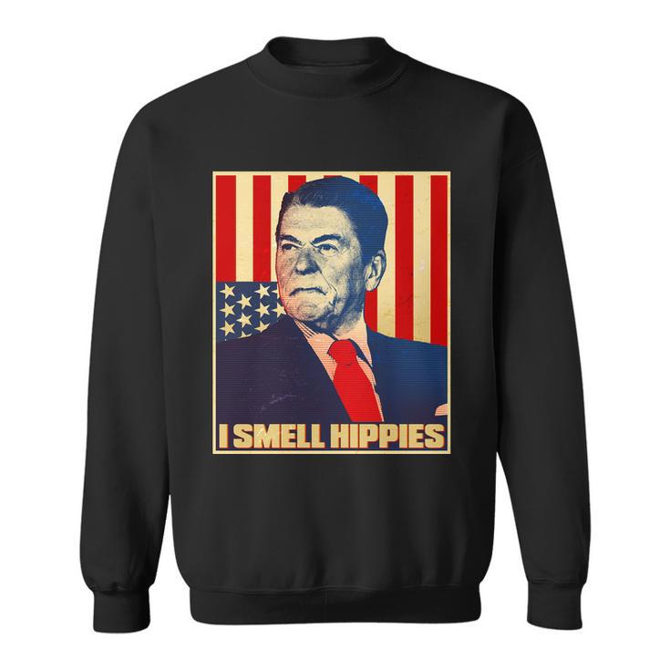 Vintage President Reagan I Smell Hippies Sweatshirt