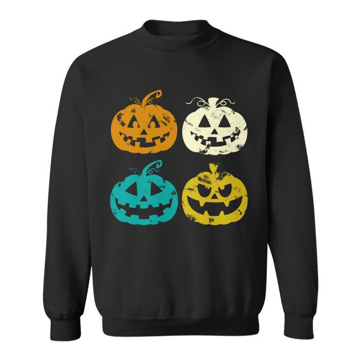 Vintage Pumpkin Halloween Sweatshirt