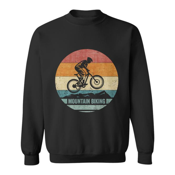 Vintage Retro Downhill Mountain Bike Mtb Mountain Biking Gift Sweatshirt