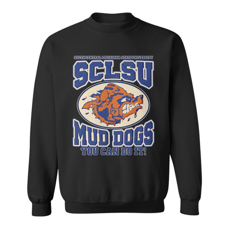 Vintage Sclsu Mud Dogs Classic Football Sweatshirt