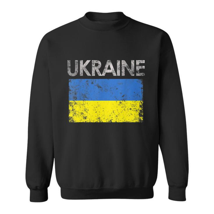 Vintage Ukraine Ukrainian Flag Pride Gift Tshirt Sweatshirt