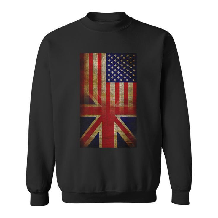 Vintage Usa British Distress Flag Tshirt Sweatshirt