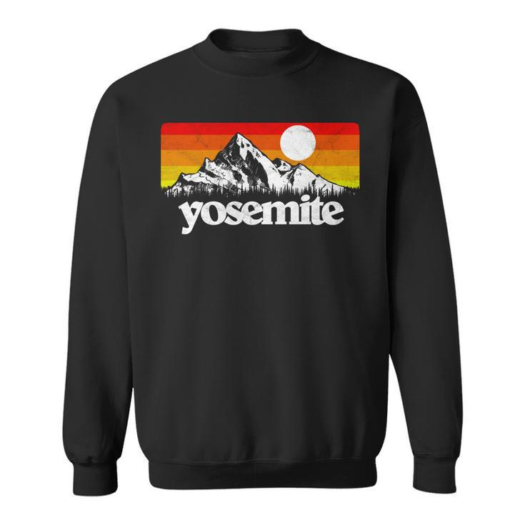 Vintage Yosemite National Park Retro Mountains Sweatshirt
