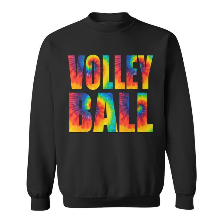 Volleyball Retro Tie Dye Sweatshirt