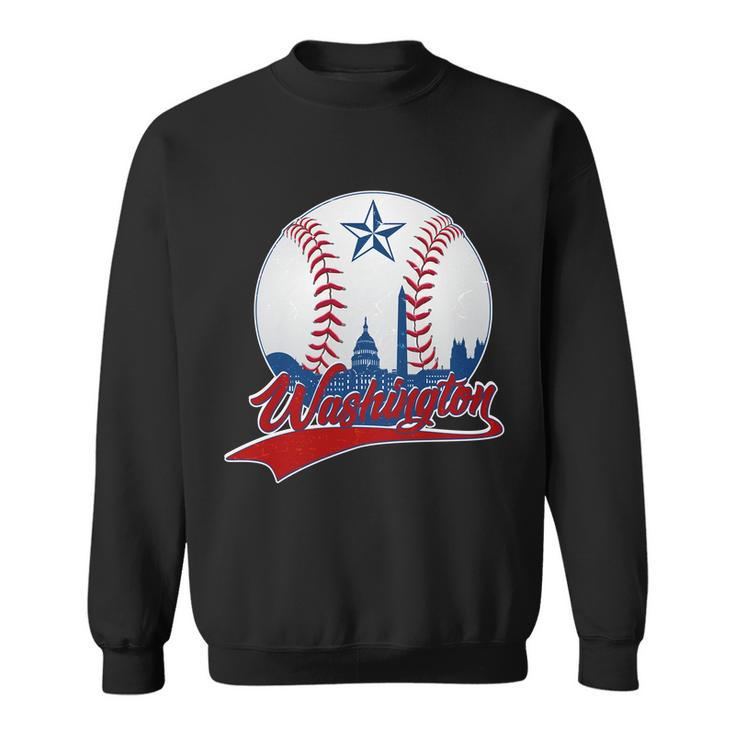 Washington Baseball Vintage Style Fan Sweatshirt