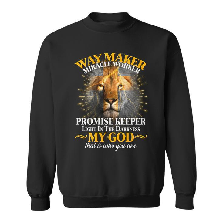 Way Maker Miracle Worker Lion Sweatshirt