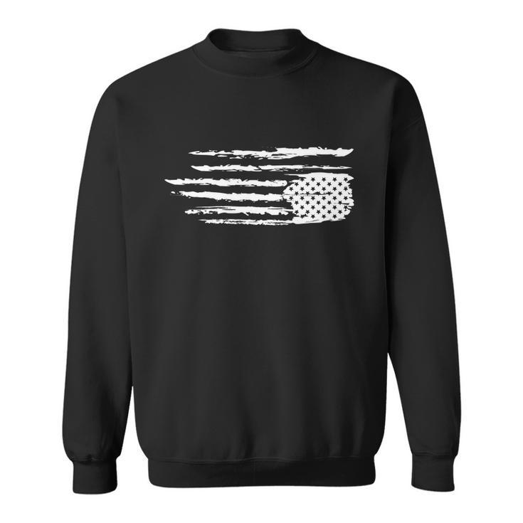 We Are Not Ok Upside Down Usa Flag In Distress Sweatshirt