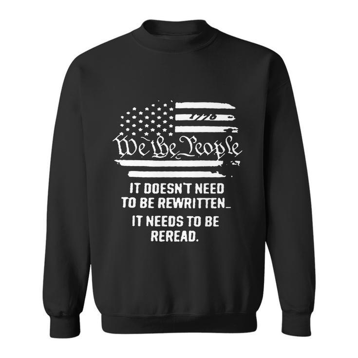 We The People 1776 4Th Of July Patriotic Shirt American Flag Independence Day Sweatshirt