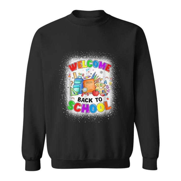Welcome Back To School Shirt Cute Teacher Students First Day Sweatshirt