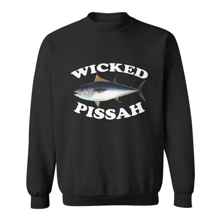 Wicked Pissah Bluefin Tuna Illustration Fishing Angler Gear Gift Sweatshirt