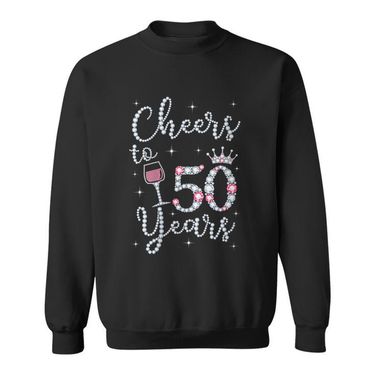 Women Gift Cheers To 50 Years 1969 50Th Birthday Gift For Womens Sweatshirt