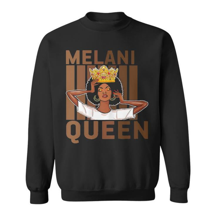 Womens Melanin Queen Black History Month African Pride Black Queen  Sweatshirt