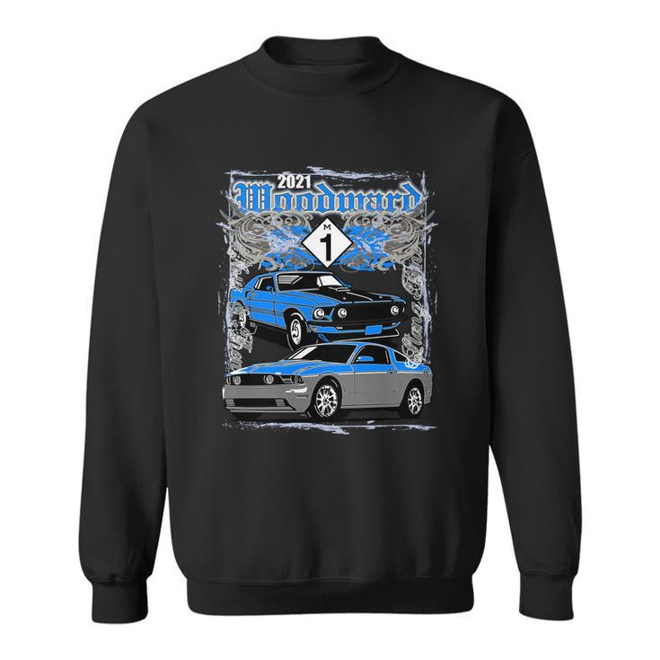 Woodward Cruise 2021 In Muscle Style Graphic Design Printed Casual Daily Basic Sweatshirt