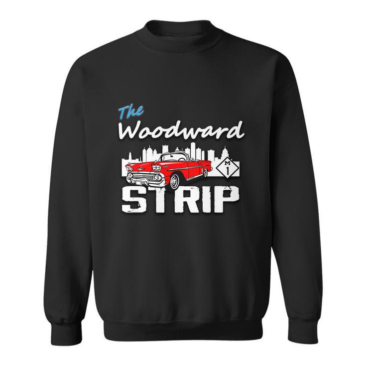 Woodward Strip Classic Car Graphic Design Printed Casual Daily Basic Sweatshirt