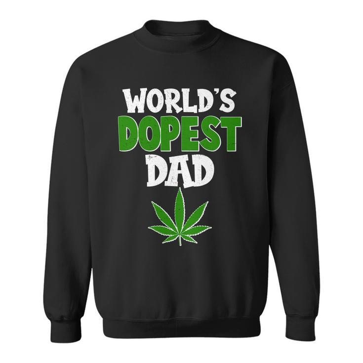 Worlds Dopest Dad Marijuana Weed Sweatshirt