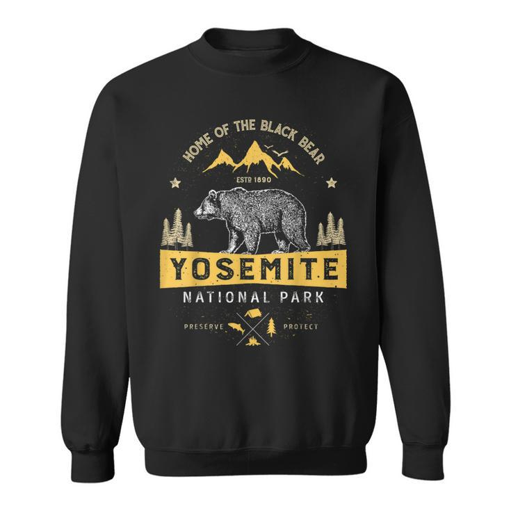 Yosemite National Park T  California Bear Vintage Gifts Sweatshirt