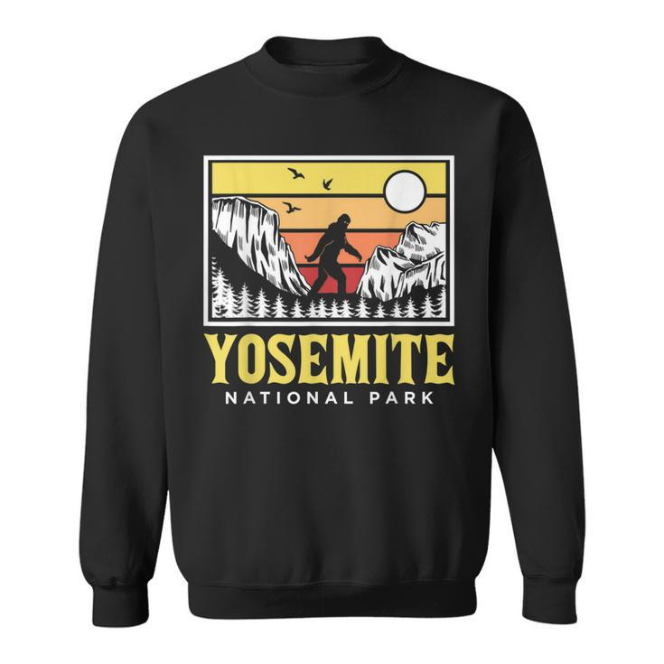 Yosemite National Park Us Bigfoot Sasquatch Yeti Funny Gift  Sweatshirt