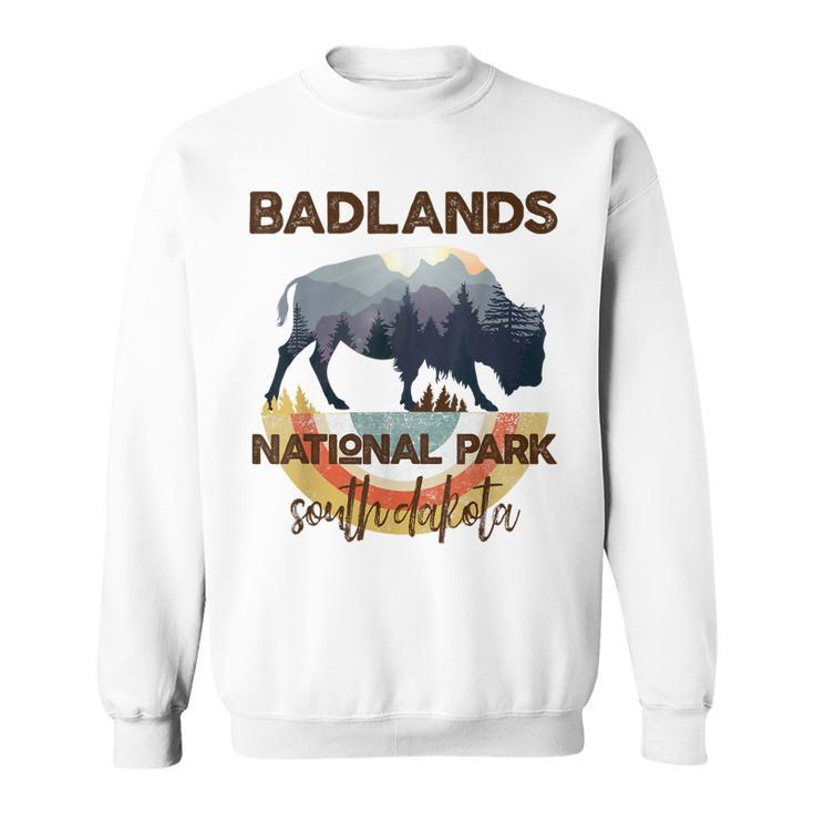 Badlands National Park Vintage South Dakota Yellowstone Gift  Sweatshirt