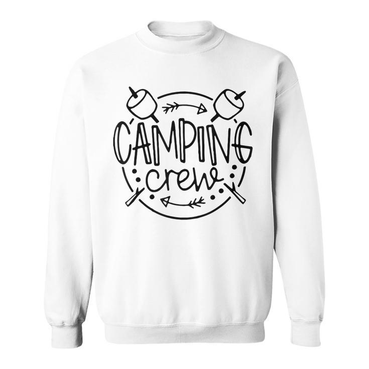 Camping Crew Funny Rv Camper Outdoors Vacation Adventures  Men Women Sweatshirt Graphic Print Unisex