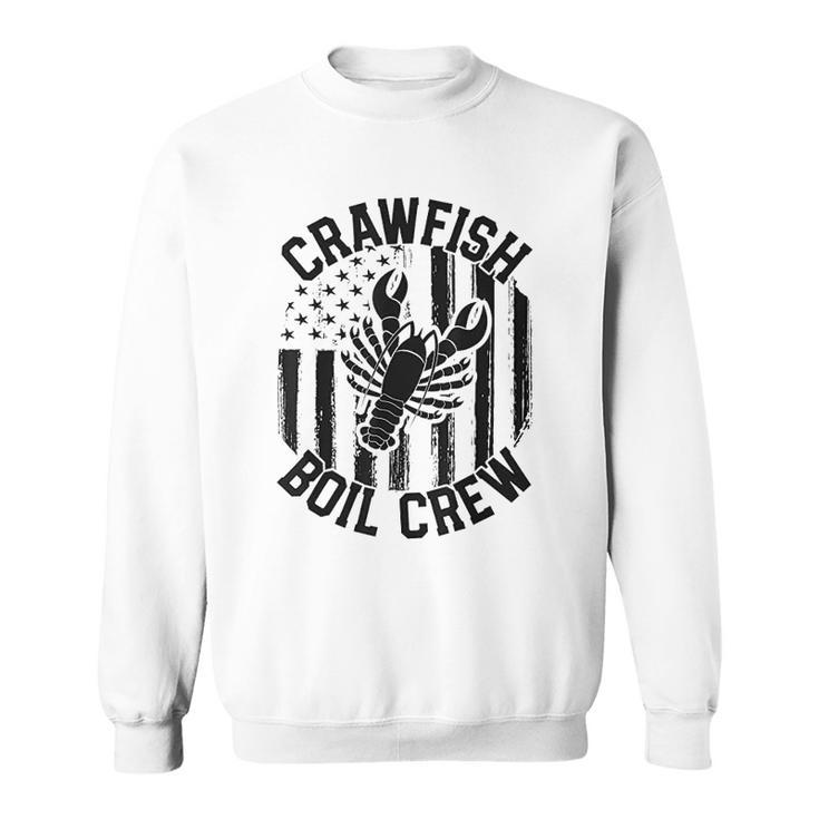 Crawfish Boil Crew Funny Cajun Men Women Sweatshirt Graphic Print Unisex