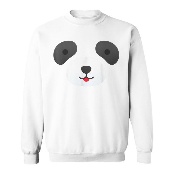 Cute Bear Panda Face Diy Easy Halloween Party Easy Costume  Sweatshirt