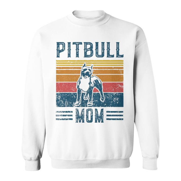 Dog Pitbull Mom   Vintage Pitbull Mom  Sweatshirt