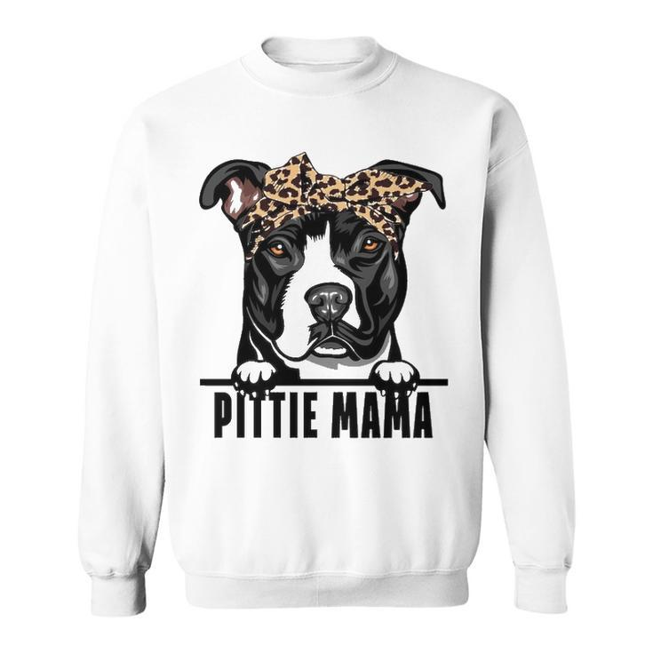 Dogs 365 Pitbull Dog   Pittie Mama Pit Bull Dog Mom Sweat Sweatshirt