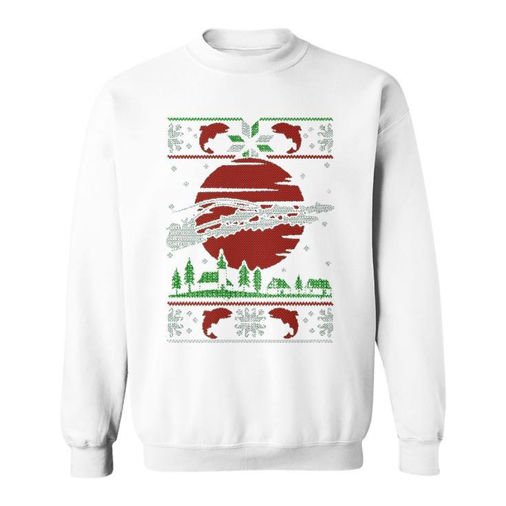 Fishing Santa Sweatshirt