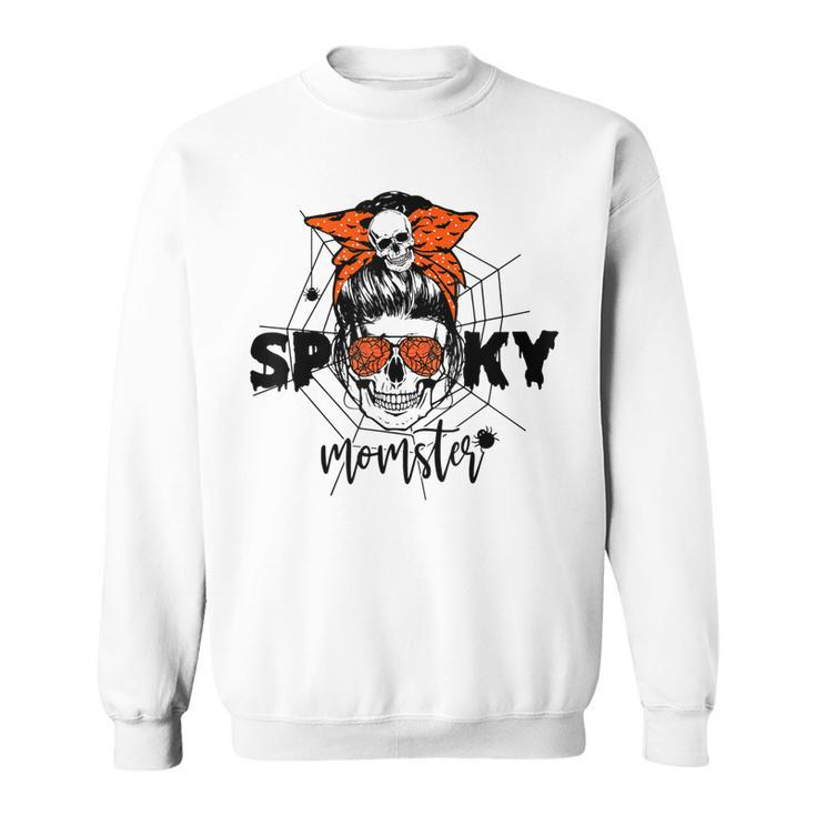 Funny Halloween Spooky Momster Skull Mama Costume For Mom  Sweatshirt