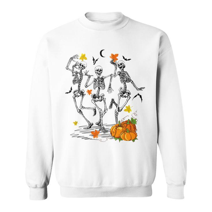 Funny Skeletons Dancing Halloween Dancing  Sweatshirt