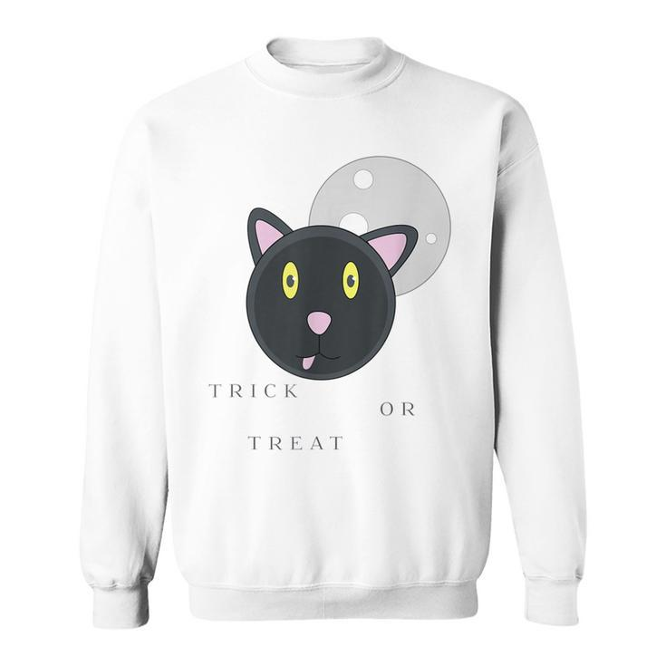 Graphic Black Cat Halloween T  - Trick Or Treat Sweatshirt